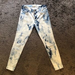 Current/Elliott Acid Wash Tie Dye Jeans Size 28